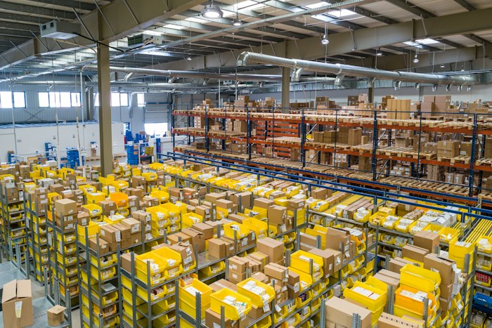 Industrial warehouse interior