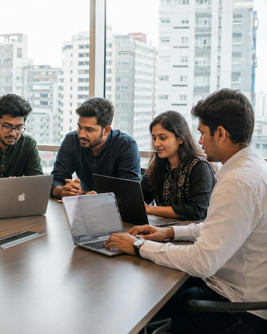 SOA Associates advisors in a team meeting